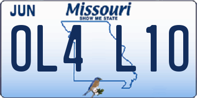 MO license plate OL4L1O