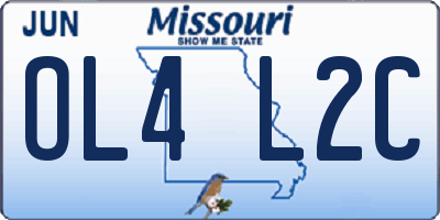 MO license plate OL4L2C