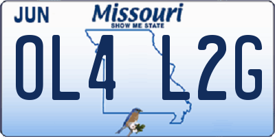 MO license plate OL4L2G