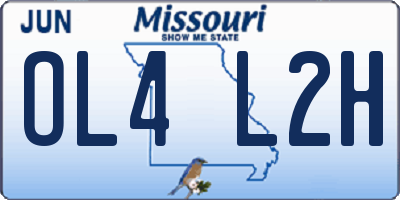 MO license plate OL4L2H