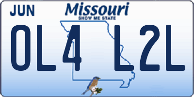 MO license plate OL4L2L