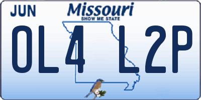 MO license plate OL4L2P