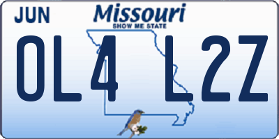 MO license plate OL4L2Z