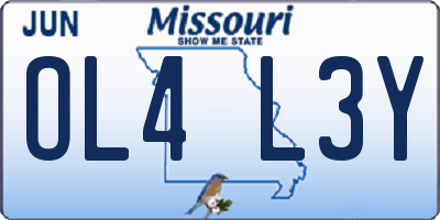 MO license plate OL4L3Y