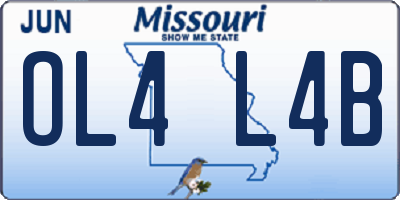 MO license plate OL4L4B
