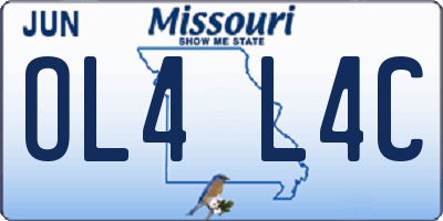 MO license plate OL4L4C