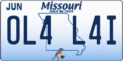 MO license plate OL4L4I