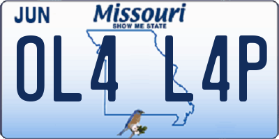 MO license plate OL4L4P
