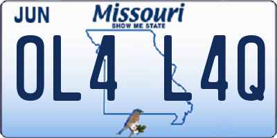 MO license plate OL4L4Q