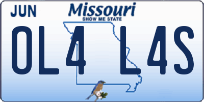 MO license plate OL4L4S