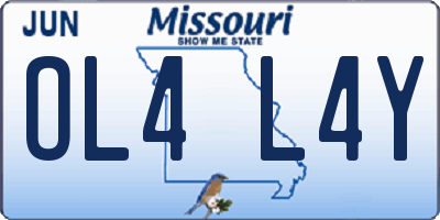 MO license plate OL4L4Y