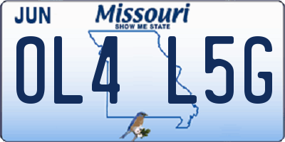 MO license plate OL4L5G