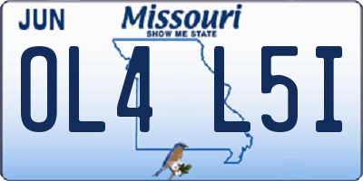 MO license plate OL4L5I