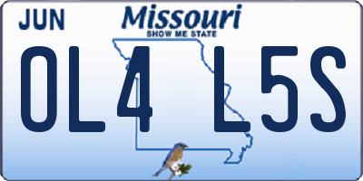 MO license plate OL4L5S