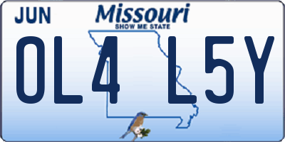 MO license plate OL4L5Y