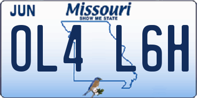 MO license plate OL4L6H