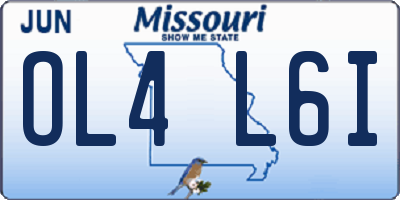 MO license plate OL4L6I