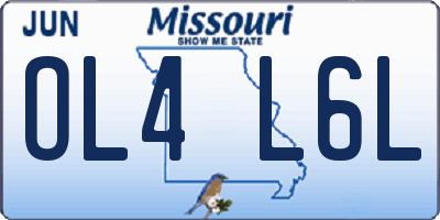 MO license plate OL4L6L