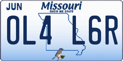 MO license plate OL4L6R