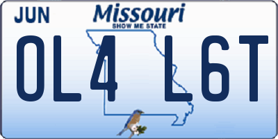 MO license plate OL4L6T