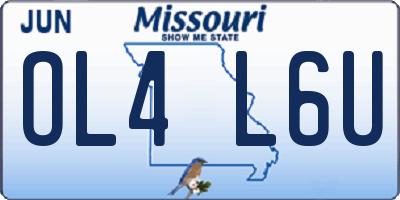 MO license plate OL4L6U