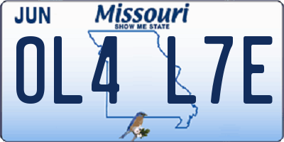 MO license plate OL4L7E
