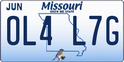 MO license plate OL4L7G