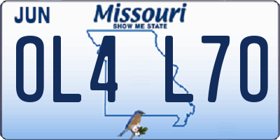 MO license plate OL4L7O