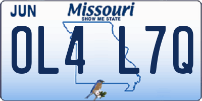 MO license plate OL4L7Q