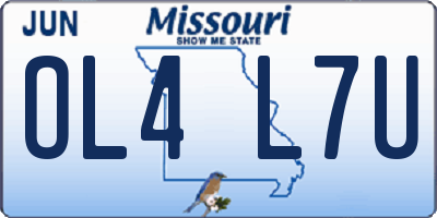 MO license plate OL4L7U