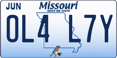 MO license plate OL4L7Y