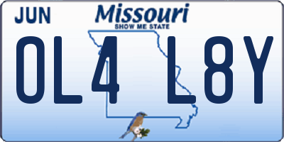 MO license plate OL4L8Y