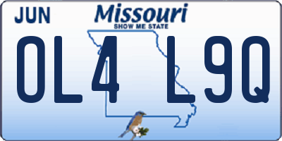 MO license plate OL4L9Q