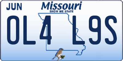 MO license plate OL4L9S