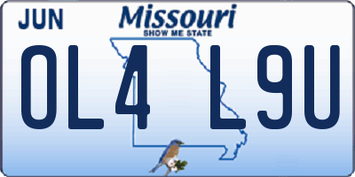 MO license plate OL4L9U