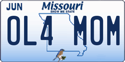 MO license plate OL4M0M
