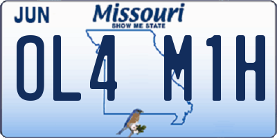 MO license plate OL4M1H