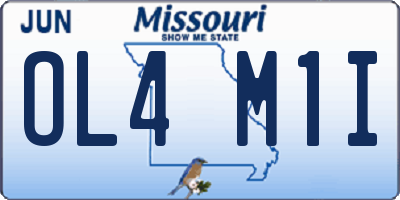 MO license plate OL4M1I