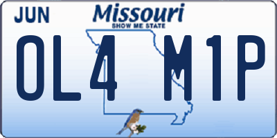 MO license plate OL4M1P
