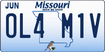 MO license plate OL4M1V