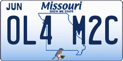 MO license plate OL4M2C