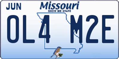 MO license plate OL4M2E