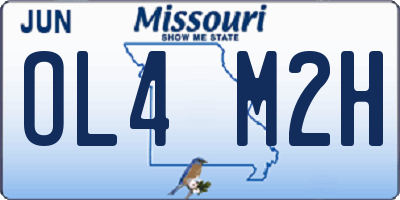 MO license plate OL4M2H