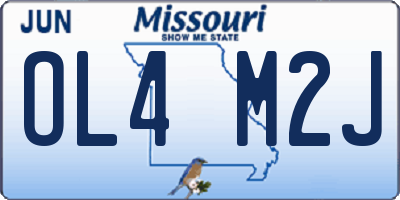 MO license plate OL4M2J