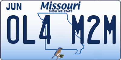 MO license plate OL4M2M