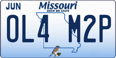 MO license plate OL4M2P