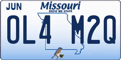 MO license plate OL4M2Q