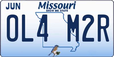 MO license plate OL4M2R