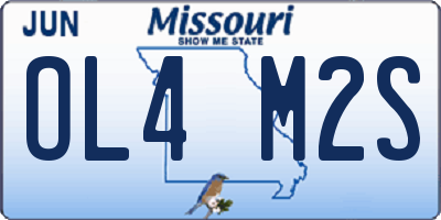 MO license plate OL4M2S