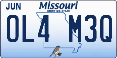MO license plate OL4M3Q